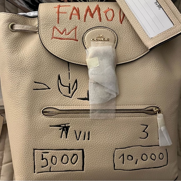 NWT/ Coach 2 piece Basquiat large toggle backpack set-firm - Picture 4 of 13